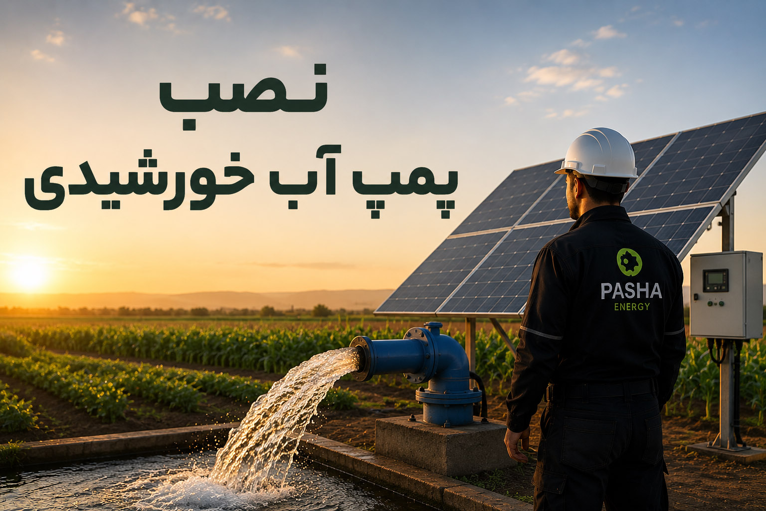 نصب پمپ آب خورشیدی